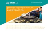 Degree programmes in Mechanical Engineering · PDF fileMechanical Engineering MEng Level one (year one) • Fundamentals of Solid Body Mechanics • Fundamentals of Thermofluids •