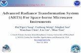 Advanced Radiance Transformation System (ARTS) …cicsmd.umd.edu/assets/1/7/3-3_Hu_Yang.pdf · Advanced Radiance Transformation System (ARTS) For Space-borne Microwave Instruments.