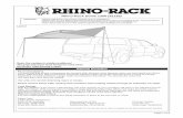 Rhino-Rack Dome 1300 (32125)vpm.cdn.rhinorack.com.au/.../32125-Dome-1300.pdf · Rhino-Rack Dome 1300 (32125) Important: ... 8 Slide the Dome Support Poles through the material tubes