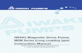 Manual MDM Long coupling (T579-3) - Iwaki · PDF fileIWAKI Magnetic Drive Pump MDM Series (Long coupling type) Instruction Manual Read this manual before use of product This is patent