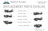 Marlow Pumps PARTS LIST - CES Water Qualityceswaterquality.com/files/Replacement Parts.pdf · marlow pumps parts list series 4spc mp-100a-pl 7 . 69 series l 360 exploded view 102