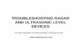 TROUBLESHOOTING RADAR AND ULTRASONIC LEVELAND ULTRASONIC ...abmsensor.com/pdf/troubleshooting1.pdf · TROUBLESHOOTING RADAR AND ULTRASONIC LEVELAND ULTRASONIC LEVEL DEVICES For more