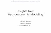 Insights from Hydroeconomic Modeling - World Bankpubdocs.worldbank.org/en/286221496269155376/AWP... · Insights from Hydroeconomic ... James Booker Siena College Loudonville, NY.