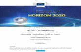 H2020 Programme - ec.europa.euec.europa.eu/research/participants/data/ref/h2020/call_ptef/pt/... · 2 [Proposal Acronym] template WP18-20 v20171107 • What are the expected outcomes