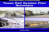 TEXAS DEPARTMENT OF TRANSPORTATION Texas · PDF fileTRSP Summary Acknowledgments The Texas Department of Transportation (TxDOT) would like to thank the many organizations, individuals,