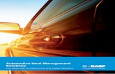 Automotive Heat Management Solutions - BASFsmartforvision.basf.com/img/content/BASF_HeatManagementSolutions.… · ¡ NIR reflective coatings ... of thermal insulation (keeping the