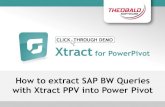How to extract SAP BW Queries with Xtract PPV into Power Pivot · PDF fileHow to extract SAP BW Queries with Xtract PPV into Power Pivot. ... The metadata is automatically fetched