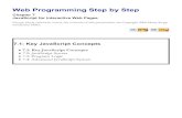 Web Programming Step by Ste - · PDF fileWeb Programming Step by Step Chapter 7 JavaScript for Interactive ... 2. write a JavaScript function to run when the ... String , Array , Object