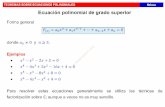 · PDF fileTEOREMAS SOBRE ECUACIONES POLINOMIALES Mathema La ecuación de tercer grado: fórmula de Cardano-Tartaglia El matemático italiano Scipione del Ferro (1465