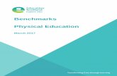 Benchmarks Physical Education · PDF fileThey set out clear lines of progression in literacy and English and numeracy and mathematics, ... (Physical Education)