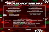 Special HOLIDAY MENU - Bowlmor Lanes · PDF fileturkey roulade* with ... garlic mashed potatoes with turkey gravy roasted red bliss ... cornbread stuffing | sautÉed green beans holiday