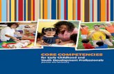CORE COMPETENCIES - The OPEN Initiative · PDF filelearning patterns, diverse abilities, and multiple ... Core Competencies for Early Childhood and Youth Development Professionals