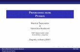 P P - Naslovnica | PMF - Matematički odsjek · PDF fileProgramski jezik Python. Title: Programski jezik Python Author: Marina epovalov & Valentina Bratkovic Created Date: 5/17/2007