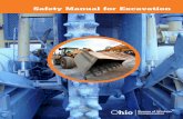 Safety Manual for Excavation - OhioBWC · PDF fileSafety Manual for Excavation ... excavations, including trenches, where the depth ... recommendations to improve the safety plan