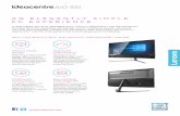 AIO 510 - Lenovo Desktop... · IdeaCentre™ AIO 510 is the perfect AIO in both design and ... service and warranty specifications visit . Lenovo makes no ... Up to 128GB SSD (22ISH)