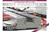 Plastic Extrusion - Air Best Practices · PDF fileA plastic extrusion company has six Quincy rotary screw air compressors running reliably. The extrusion/main plant and the assembly