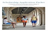 Scholarship Application Packet - Undergraduate · PDF fileScholarship Application Packet ... or engineering scholarship, ... transcript required to apply for undergraduate admission,