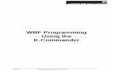 WBF Programming Using the K- · PDF file806 K-Commander Weigh Belt Fdr. Programming Rev B Produced by the K-Tron Institute Table of Contents General Information for Weigh Belt Feeder