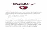 Underground Electric Transmission Lines - PSC … Ground Transmission.pdf · Underground Electric Transmission Lines Introduction This overview contains information about electric