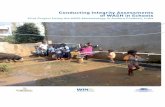 Conducting Integrity Assessments of WASH in · PDF fileConducting Integrity Assessments of WASH in Schools ... SACOSAN South Asian conference on Sanitation ... and monitoring of school