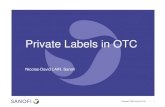 Private Labels in OTC -   · PDF fileWarsaw PTMG Autumn 2015 | 1 Private Labels in OTC Nicolas-David LAIR, Sanofi