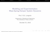 Modeling and Experimentation: Mass-Spring-Damper System ...dsclab/leks/DSC_Vibration_Modeling.pdf · Modeling and Experimentation: Mass-Spring-Damper System ... 2 The standard linear