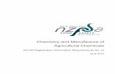 Chemistry and Manufacture of Agricultural · PDF fileChemistry and Manufacture of Agricultural Chemicals ACVM Registration Information Requirements No 12 Page 4 of 30 March 2010 Chemistry