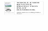 2018 Whole-Farm Revenue Protection Pilot Handbook · PDF fileTITLE: WHOLE-FARM REVENUE PROTECTION PILOT HANDBOOK NUMBER: FCIC-18160 EFFECTIVE DATE: 2018 Succeeding Policy Years .
