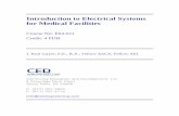 Introduction to Electrical Systems for Medical Facilities to Electrical Sys for Med... · Introduction to Electrical Systems for Medical Facilities ... Electrical Systems for Medical