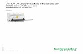 ARA Automatic Recloser - Schneider Electric · PDF fileDOCA0014EN-00 ARA Automatic Recloser DOCA0014EN 11/2011 ARA Automatic Recloser iC60 Circuit Breakers Reference Manual 11/2011