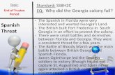 Spanish Threat - Ms. Burns' Georgia Studieslearningwithmsburns.weebly.com/uploads/2/9/4/5/29453841/burns... · - New Georgia Encyclopedia ... • The climate made growing silk impossible.