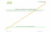 EAST AFRICAN STANDARD - EAC-QUALITY · PDF fileEast African Standards are formulated in accordance with the procedures established by the East ... East African Standard, ... Carazolol