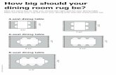 How big should your dining room rug be? - IKEA. · PDF fileI n t e r I K E A S y s t e m s B.V. 2 0 1 5 How big should your dining room rug be? 7'10" 6'5" 5 ' 5 " 4 ' 4 " 9'10" 9'10"