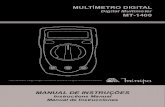 MULTÍMETRO DIGITAL MT-1400 -  · PDF fileMULTÍMETRO DIGITAL Digital Multimeter MT-1400. 1 INDEX 1) OVERVIEW..... 02 2) ACCESSORIES