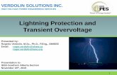 Lightning Protection and Transient Overvoltage - IEEEsites.ieee.org/.../Lightning-Protection-and-Transient-Overvoltage... · VERDOLIN SOLUTIONS INC. HIGH VOLTAGE POWER ENGINEERING