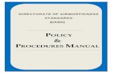DIRECTORATE OF AIRWORTHINESS STANDARDSncaa.gov.ng/media/16122/ppm-airworthiness.pdf · ham - head, aeromedical services dot - directorate of operations and training caa - civil aviation