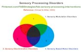Sensory Processing Disorders - · PDF fileSensory Processing Disorders ... technique, Character comics; Play plan and review; Stretching exercises, ... • Giant steps/Simon says/Red