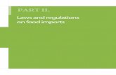 Laws and regulations on food imports - ASEAN-KOREA · PDF fileI Summary of the laws on food imports in Korea ... Ñ 9 Ô %0-&7 7 $51 $.: ... to sell or trade must notify the local