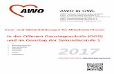 in der Offenen Ganztagsschule (OGS) und ... - awo- · PDF fileAWO in OWL Fort- und ... 14 D3.07Li 23.05.2017 Refresher ... des Coaching für hypnosystemische Konzepte und mentales