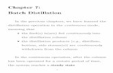 07 Batch Distillation - Batch Distillation.pdf · PDF fileBatch Distillation In the previous chapters, we have learned the distillation operation in the continuous mode, meaning that
