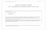 Quick Setup Guide ITC Systems Model 5400 Coin-Op · PDF fileModel 5400 Quick setup guide 1 | Page Quick Setup Guide ITC Systems Model 5400 Coin-Op Note: this is a quick setup guide