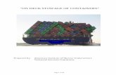 on deck stowage of containers - AIMU Papers Available Online · PDF fileStowage of Containers on Barges 15 Cargo Securing Manuals 17 Operational Issues 18 Comments and Recommendations