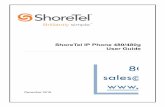 ShoreTel IP Phone 480/480g User Guide · PDF fileShoreTel IP Phone 480/480g User Guide 6 1. Getting Started This chapter provides an introduction to the ShoreTel IP Phone 480/480g.