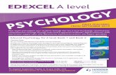 EdExcEl A level - · PDF fileEdexcel Psychology for A level Book 1 and Book 2 Christine Brain We are working with Edexcel to get these resources endorsed. ... AS/A2 Psychology Student