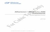 Only Allwinner UltraOcta A80 Tech Datasheet - linux-sunxidl.linux-sunxi.org/A80/A80_Datasheet_Revision_1.0_0404.pdf · class performance even on the most graphics-intensive games.