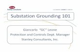 Substation Grounding 101-Final - Engineering Home Pageengineering.richmondcc.edu/Courses/EUS 240/Notes/Giancarlo Leone... · Substation Grounding 101 Giancarlo “GC” Leone Protection
