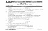 MCAT - Weeblyarkmcat2017.weebly.com/uploads/5/8/4/2/58428267/full_length_paper... · MCAT FULL LENGTH PAPER–3 AS PER UHS PATTERN Total MCQs: 220 Max. Marks: 1100 Time Allowed: 150