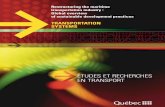 Restructuring the maritime transportation industry ... · PDF fileRestructuring the maritime transportation industry : ... of sustainable maritime transport allows ... maritime transport