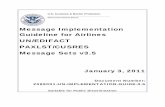 API for Airlines · PDF fileGuideline for Airlines . UN/EDIFACT : PAXLST/CUSRES . Message Sets v3.5 . January 3, 2011 ... of Cancel Flight message and updated image of DHS response