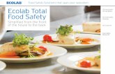 Food Safety Solutions that span your operation. Ecolab .../media/Ecolab/Ecolab Home/Documents... · Food Safety Solutions that span your operation. 78% FOODBORNE of all ... Solutions